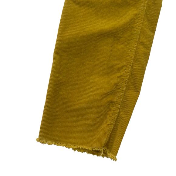 Free People We The Free High Rise Corduroy Skinny Pant Mustard Yellow Womens 29 - Picture 2 of 6